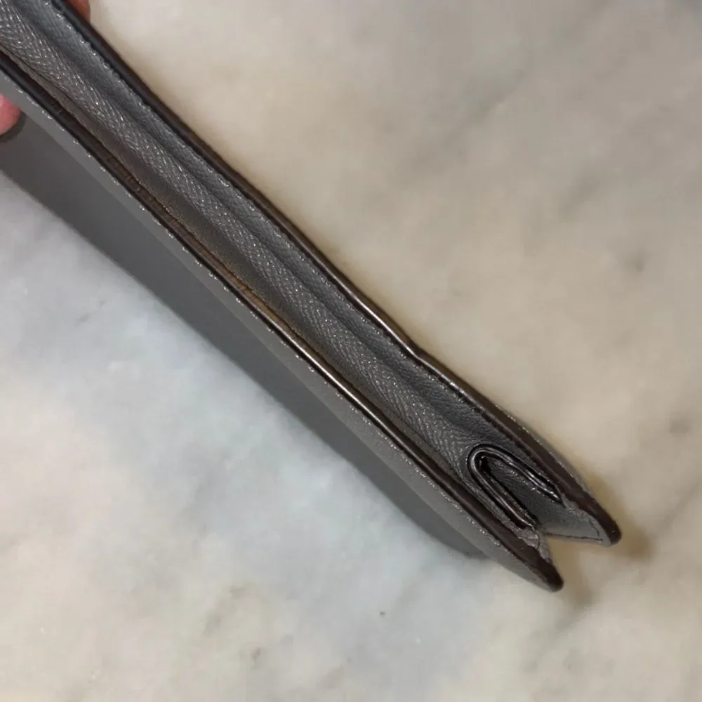 Coach Wristlet Bag Purse Leather Cross Grain Clutch Wallet - Picture 9 of 16